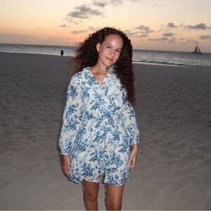 LoveshackFancy x GAP long sleeve dress